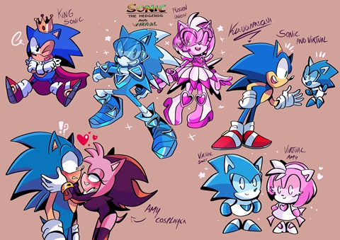 ❄️Kuu Kuu❄️ on X: Mwaahh #SonAmy #sonicfanart