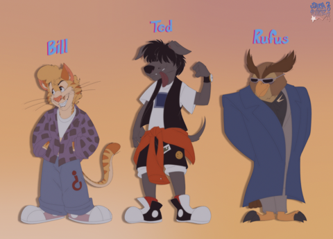 Bill and Ted Animal Designs