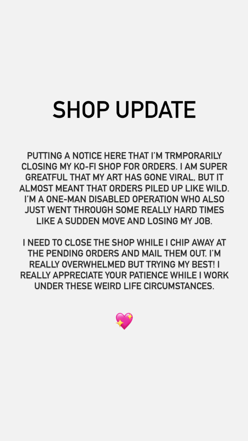 Important Shop Update!