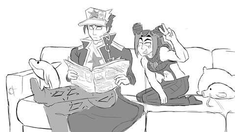 Jolyne with her dad