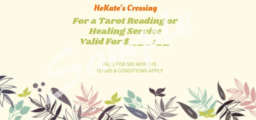 $30 Gift Voucher - HeKate&rsquo;s Crossing (Tarot Reader) &rsquo;s Ko-fi Shop 