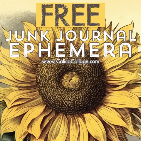 Winter Ephemera for Junk Journals – CalicoCollage