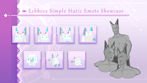 ✨ ║ EMOTES ║ Eekkees simple static emotes 9+ 2024