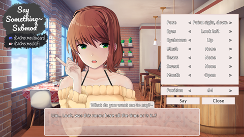 Glad they addressed this in the monika after story mod. : r/DDLC