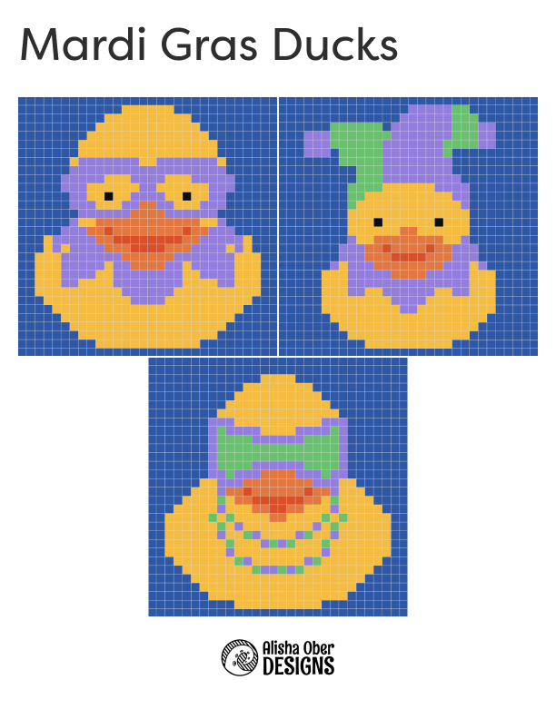 mardi gras rubber ducks