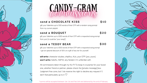 special candygram comm prices for valentine's day!