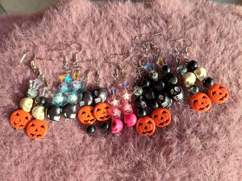 Halloween earrings // Halloween-i fülik