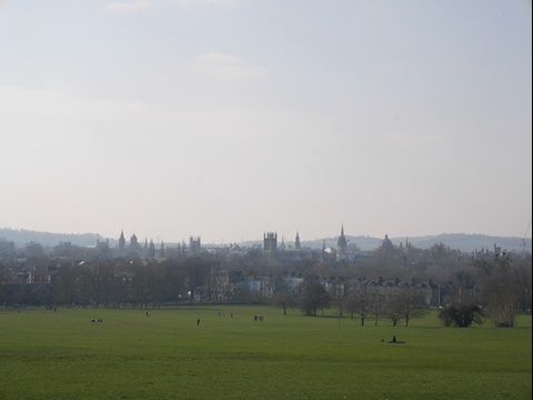 View of Oxford's spires from South Park