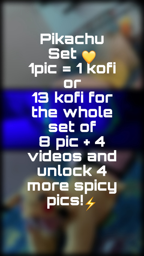 Pikachu Kofi set 💛
