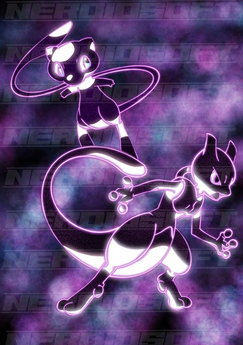 Mew & Mewtwo digital print - Nerdiosoft 's Ko-fi Shop - Ko-fi ️ Where ...