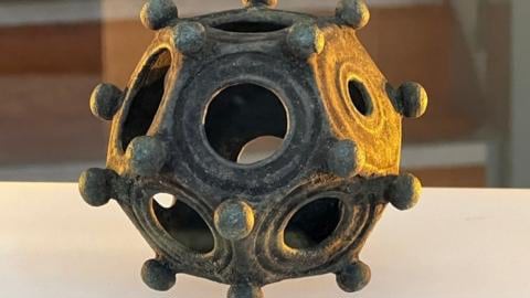 A Roman dodecahedron goes on display!