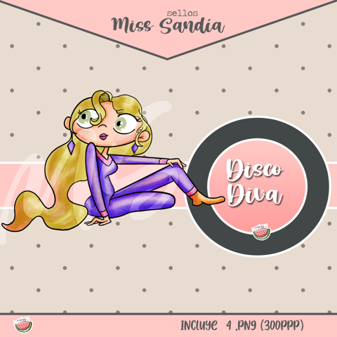 Disco Diva - Sello Digital [Music] - Miss Sandía's Ko-fi Shop - Ko-fi ️ ...