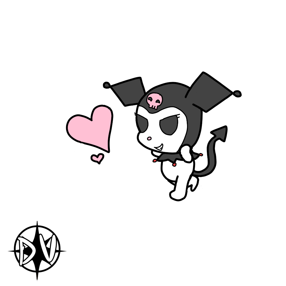 Kuromi and melody charms - MoonBunnyArt's Ko-fi Shop