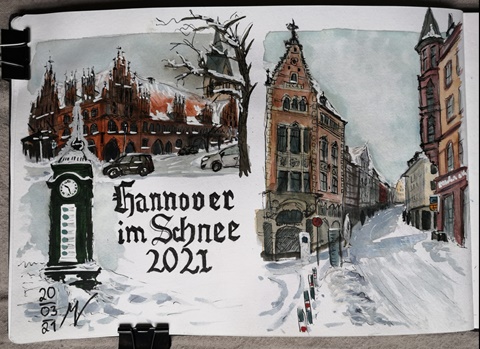 Hanover with snow