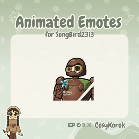 Giving you a Flower - Animated Emote Commission