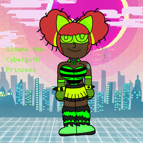 Sloane the Cybergoth Princess 
