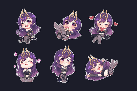 Sticker Commission for @/yoruchan on twitter