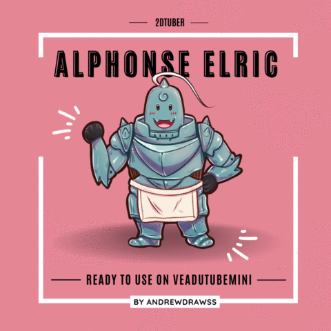 ¡Chibi Alphonse Elric 2DTuber Disponible!