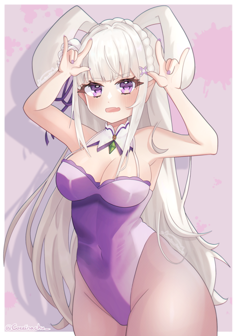 ♡ Commission - Bunnysuit Emilia ♡
