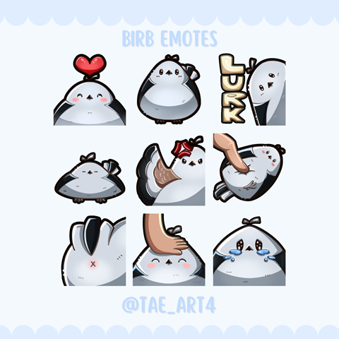 meme⭐︎　0913　♡コンプリートセット♡ Jinshi Emote Pack - Eepy Cat Studio's Ko-fi Shop