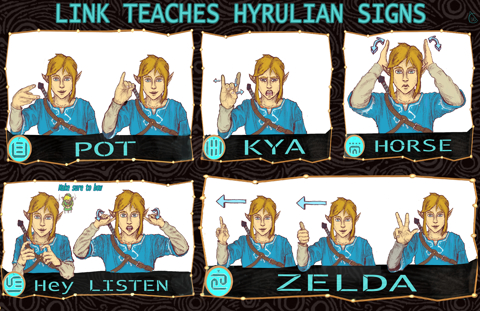 link does sign language differently designed 