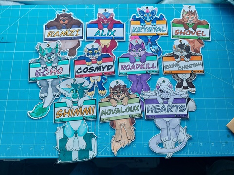 Current Completed Dangle Badges 
