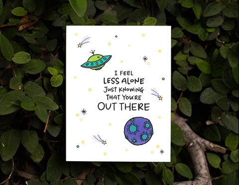 Less Alone | Greeting Card by Lacelit