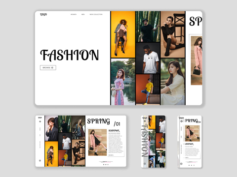 Animated & Responsive Fashion Website Landing Page | HTML, CSS, JS ...