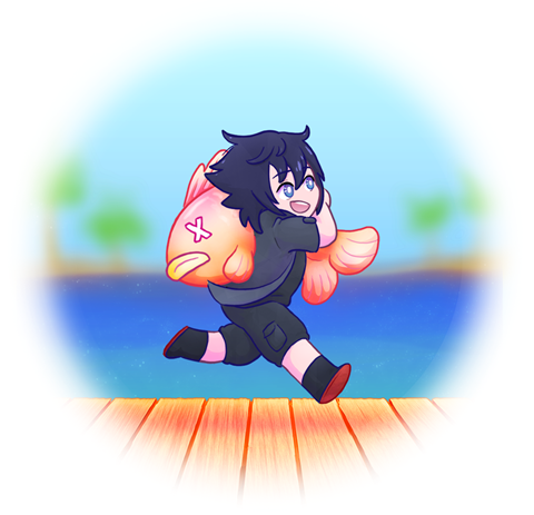 Noctis gets the catch of the day