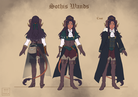 Sothis Wands Character Sheets