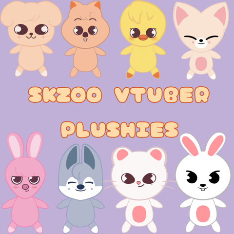 SKZOO Plushies Vtuber asset - MidnitePeaches's Ko-fi Shop - Ko-fi ️ ...