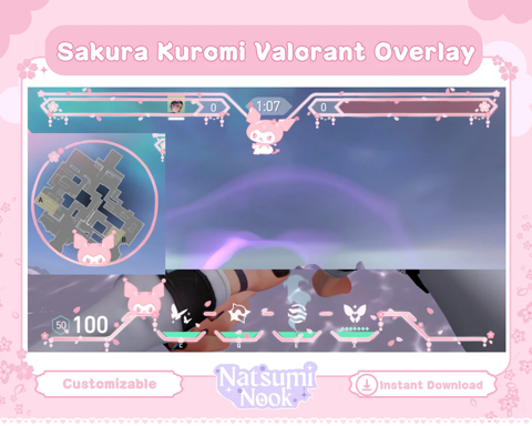 Sakura Kuromi Valorant Overlay - twhiffany's Ko-fi Shop - Ko-fi ️ Where ...