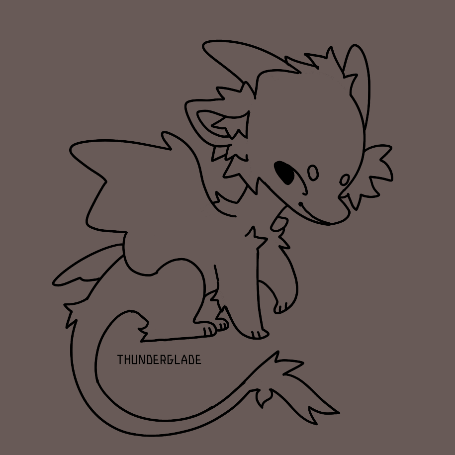 Chibi Dragon Base (free) - MEI's Ko-fi Shop - Ko-fi ️ Where creators ...