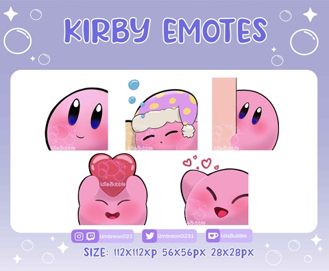 Kirby emote - Amazed - Niikiya's Ko-fi Shop - Ko-fi ❤️ Where