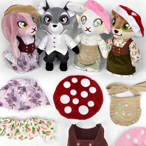 Forest anthro animals sewing pattern