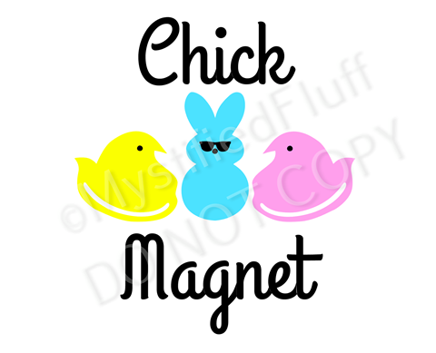 Chick Magnet' Sticker