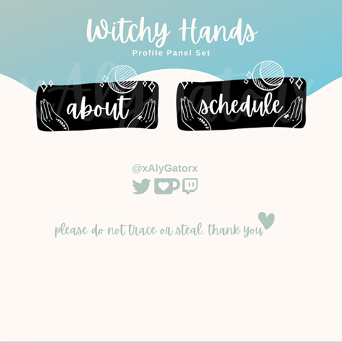 'Witchy Hands' Panel Set
