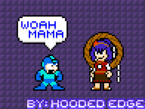 Mega Man meets Kanako Yasaka