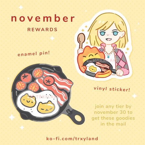 November pin reveal - Eggs & Bacon🍳