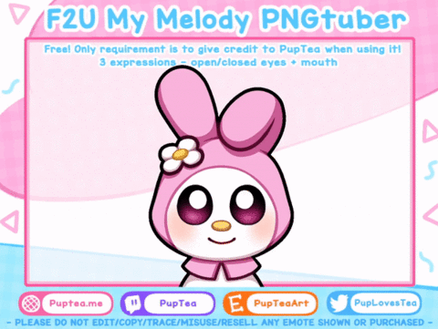 [F2U] Sanrio My Melody PNGtuber - PupTea's Ko-fi Shop - Ko-fi ️ Where ...