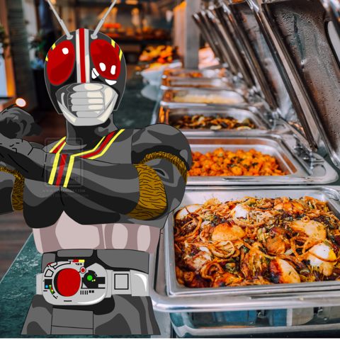 Buffet Date with the Masked Rider