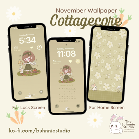 November Cottagecore Wallpapers