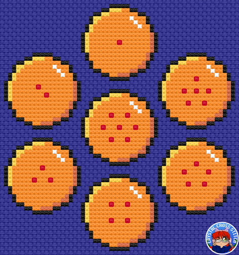 Dragon Ball 1-7 Cross Stitch PDF Pattern Bundle - CrystalCrossStitch's ...