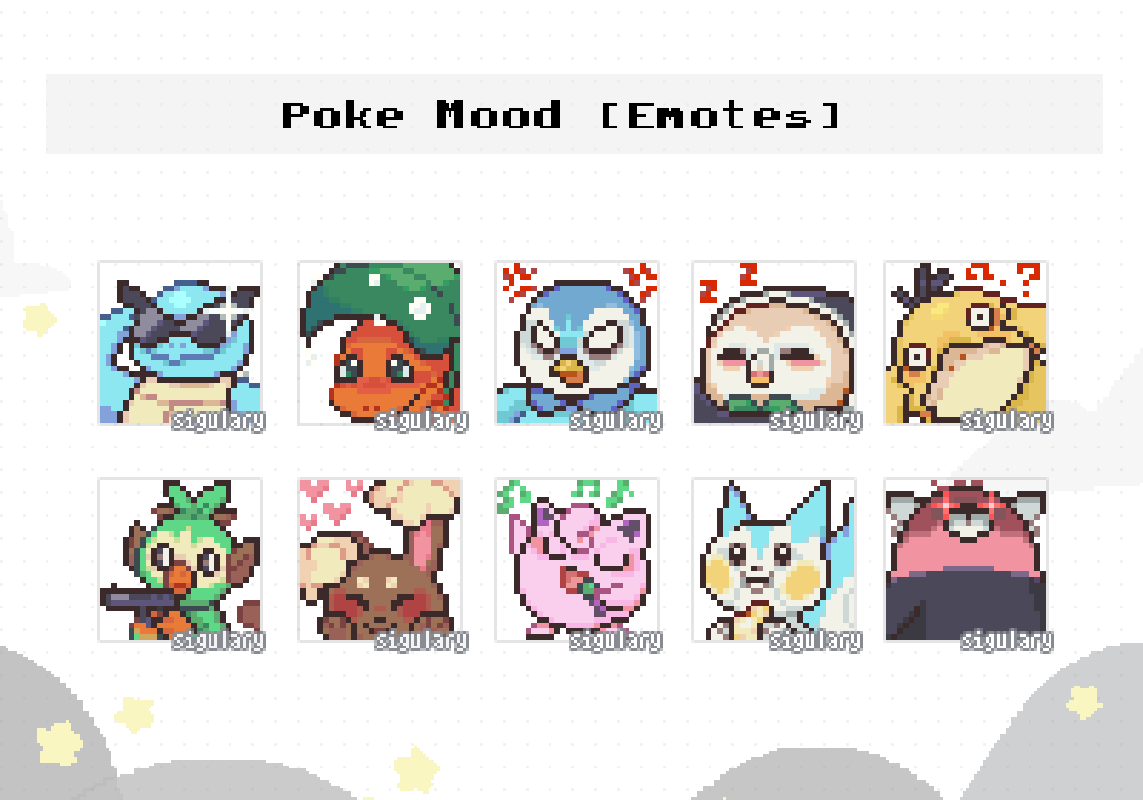 Poki Emotes | JigglypuffEvolution | Sing Emote | Rainbow Emote | Pink Emote  | Twitch Emotes | Discord Emotes |  Emotes