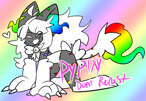 Scrapped Adoptable | Rainbow Tiger | OPEN