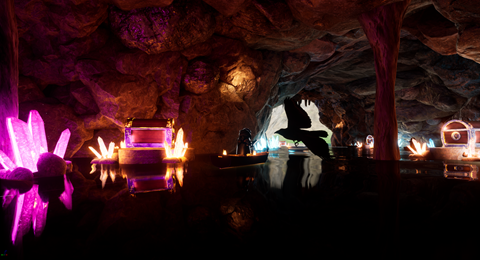 Cave Environment for Crow Down Showdown