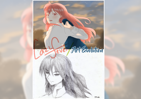 Art Evolution - Pink School Girl