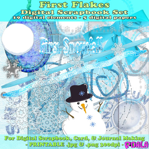 Summer's End Digital Scrapbook Kit - SnoBunni's Ko-fi Shop - Ko-fi