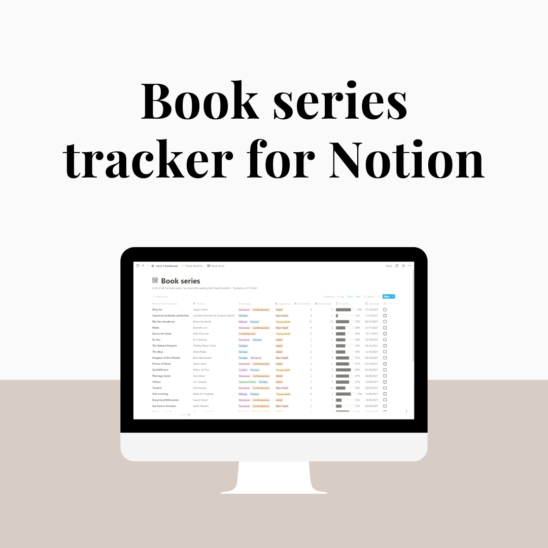 My books series tracker for Notion