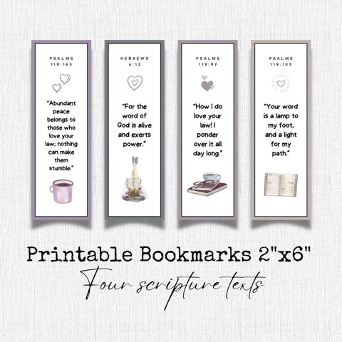 JW Bookmarks - Set of Four 2”x6” - JWInspirationStudio's Ko-fi Shop ...